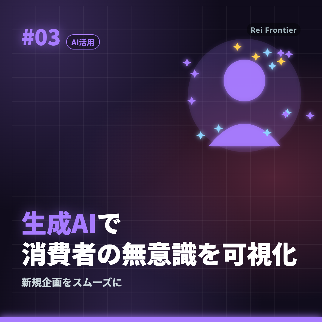 トレンド #03「生成AIで 消費者の無意識を可視化」
