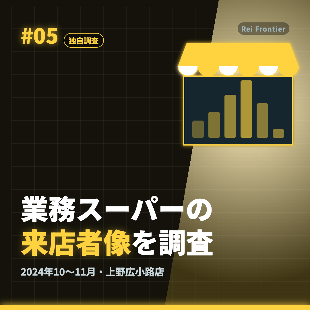 トレンド #05「業務スーパーの 来店者像を調査」